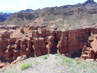 Чарынский каньон, вид на юг