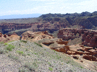 Чарынский каньон, вид на юго-восток