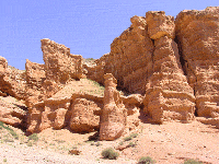 Чарынский каньон, вид снизу