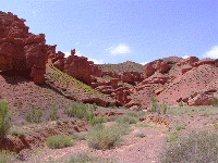 Чарынский каньон, вид снизу